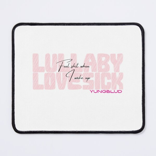 Item preview, YUNGBLUD Lovesick Lullaby Lyrics designed and sold by bruise+blush.