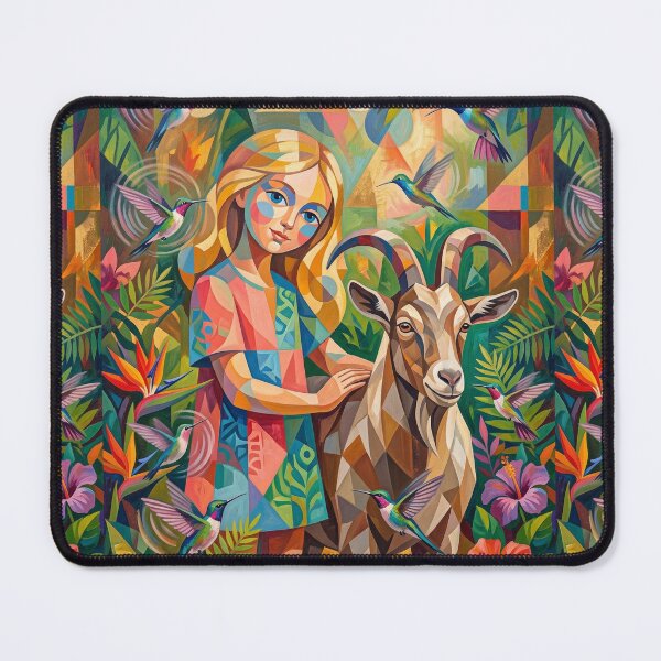 Item preview, The girl with the goat. designed and sold by Natalia-Vlad.