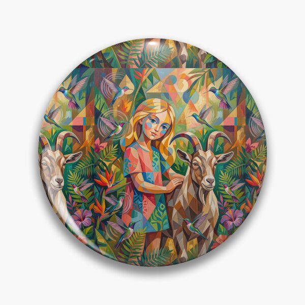 Item preview, The girl with the goat. designed and sold by Natalia-Vlad.