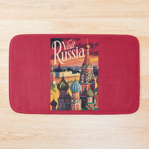 Item preview, Russia St Basil's Cathedral Illustration Travel Art Vintage designed and sold by KrisSidDesigns.