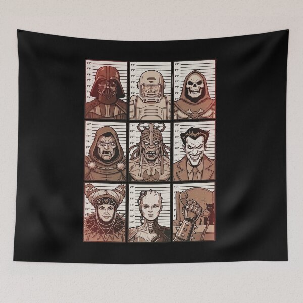 Item preview, 80s Cartoon Villains Gallery: Retro Mugshot Mashup B designed and sold by Rex Vox.