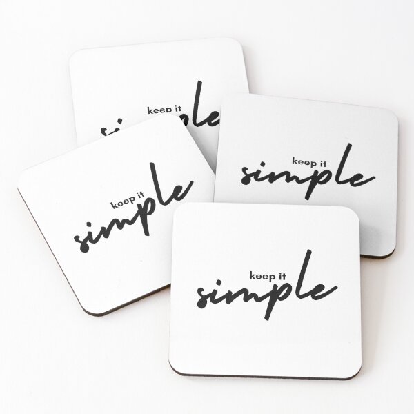 Item preview, Keep It Simple – Minimal Mindset Quote designed and sold by Stillpath Co..
