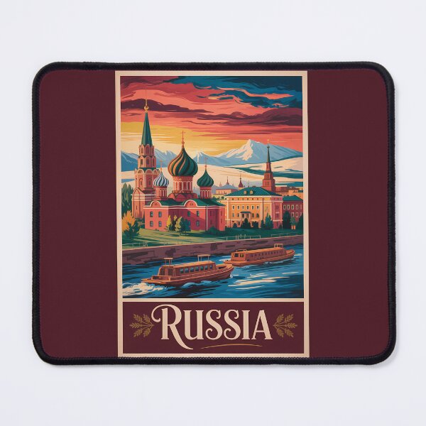Item preview, Russia Novosibirsk Illustration Travel Art Vintage designed and sold by KrisSidDesigns.