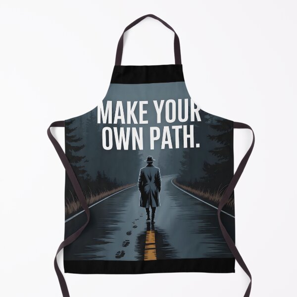 Item preview, Make Your Own Path – Dark Forest Road Motivational Quote Design designed and sold by ArcticFoxStudio.