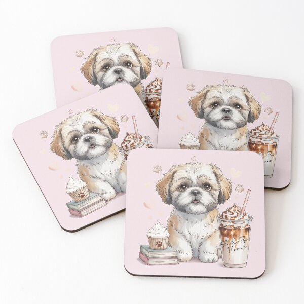Item preview, Shih Tzu Mama Iced Coffee Lover — Cute Shih Tzu Pup Cup Hearts Paw Print Dog Mom Gift designed and sold by tamdevo1.