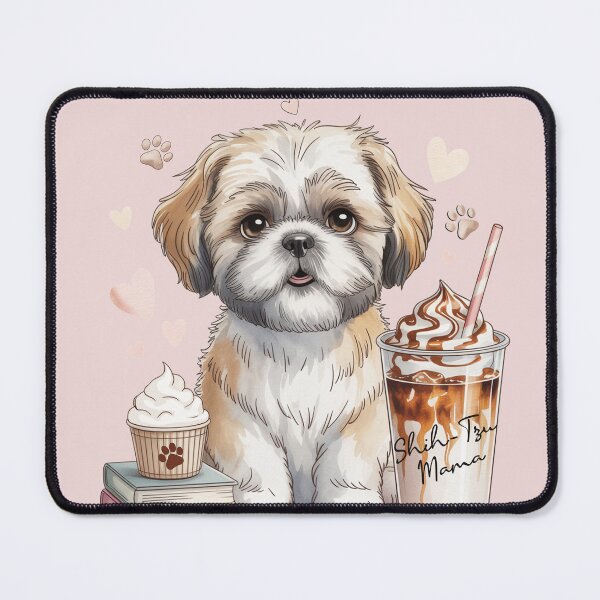 Item preview, Shih Tzu Mama Iced Coffee Lover — Cute Shih Tzu Pup Cup Hearts Paw Print Dog Mom Gift designed and sold by tamdevo1.