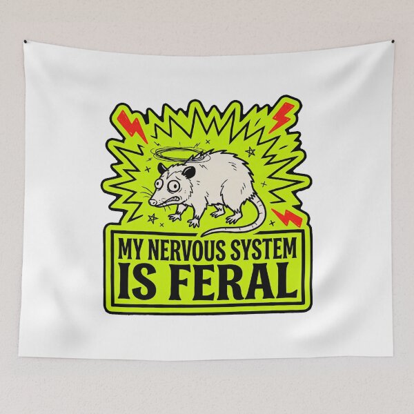 Item preview, My Nervous System Is Feral designed and sold by H7-STUDIO.