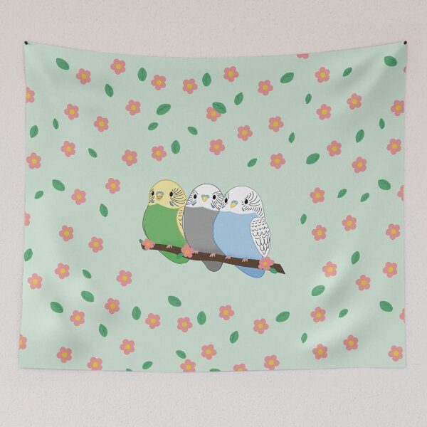 Item preview, Bungie Parrots (With Background) designed and sold by mochidough.
