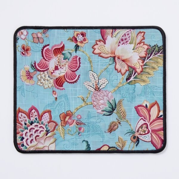 Item preview, Jacobean Floral Pattern on Blue designed and sold by Vicky Brago-Mitchell®.