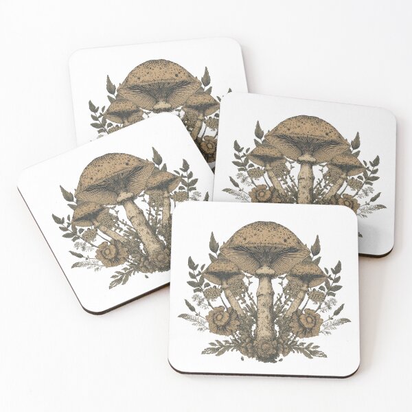 Item preview, Botanical Mushroom Illustration – Vintage Engraving Nature Art designed and sold by MoDa93.