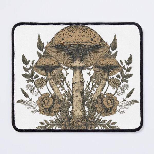 Item preview, Botanical Mushroom Illustration – Vintage Engraving Nature Art designed and sold by MoDa93.