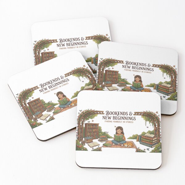 Item preview, Lost in the Garden of Books | Cozy Girl Reading Aesthetic designed and sold by Wear Sculpt.