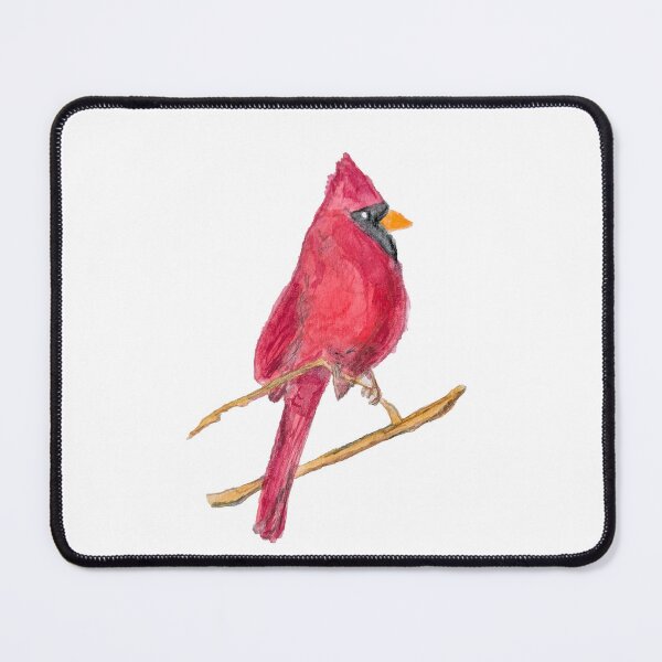 Item preview, Cardinal on Branch Watercolor designed and sold by Cessy Kaplan.