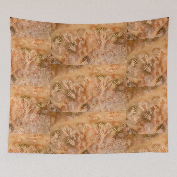 Item preview, Cave Art Primitive Style Handprint Pattern Design for Tribal Art Lover designed and sold by RickE.