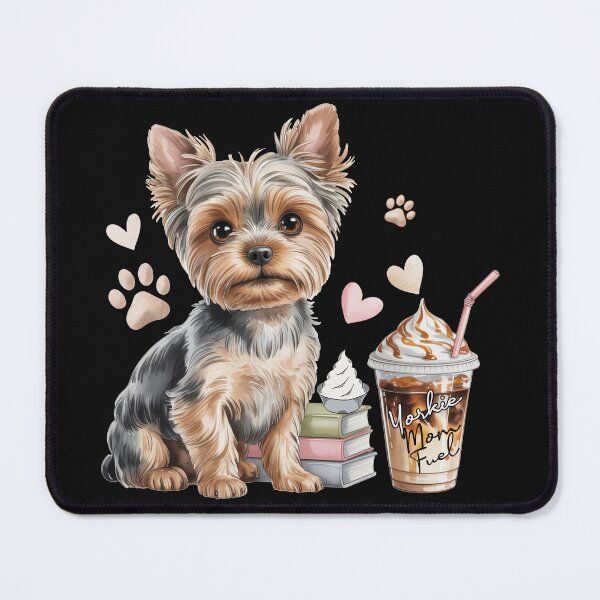 Item preview, Yorkie Mom Fuel Cute Yorkshire Terrier Iced Coffee Lover Pup Cup Hearts Paw Print Dog Mom Gift designed and sold by tamdevo1.