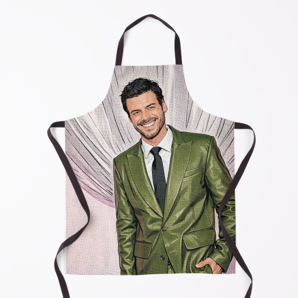 Item preview, François Arnaud from Heated Rivalry looks very chic in a green suit (fan art) designed and sold by PopCultureAndStuff.