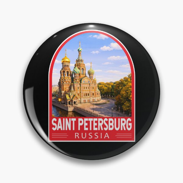 Item preview, Saint Petersburg Russia Travel Art Emblem designed and sold by KrisSidDesigns.