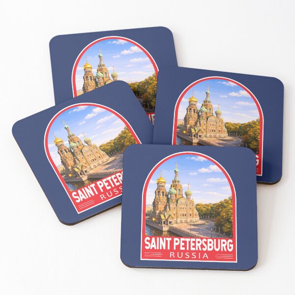 Item preview, Saint Petersburg Russia Travel Art Emblem designed and sold by KrisSidDesigns.