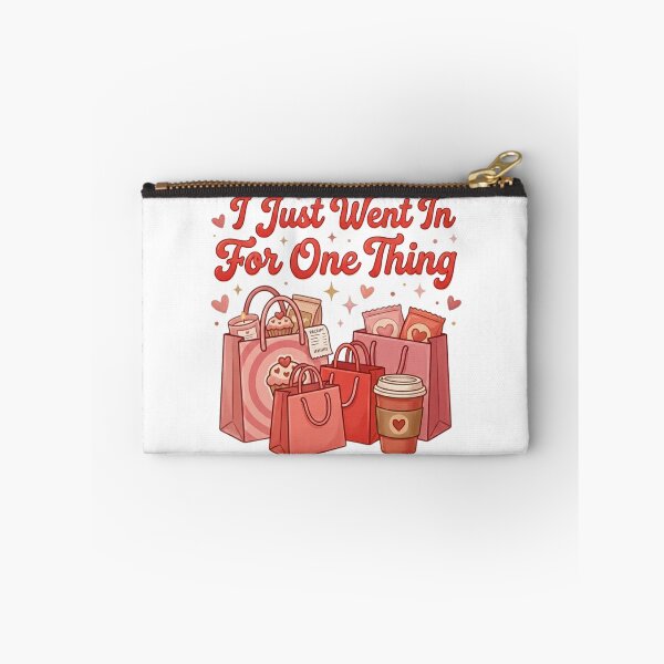 Item preview, I Just Went In For One Thing Sticker – Funny Shopping Meme Cute Aesthetic Retail Therapy Design designed and sold by butterflykissss.