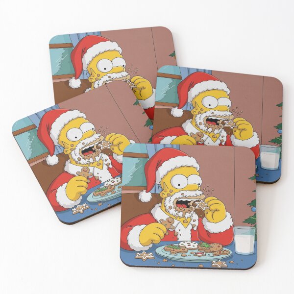 Item preview, Homer Santa Claus Eating Christmas Cookies designed and sold by DohLab.
