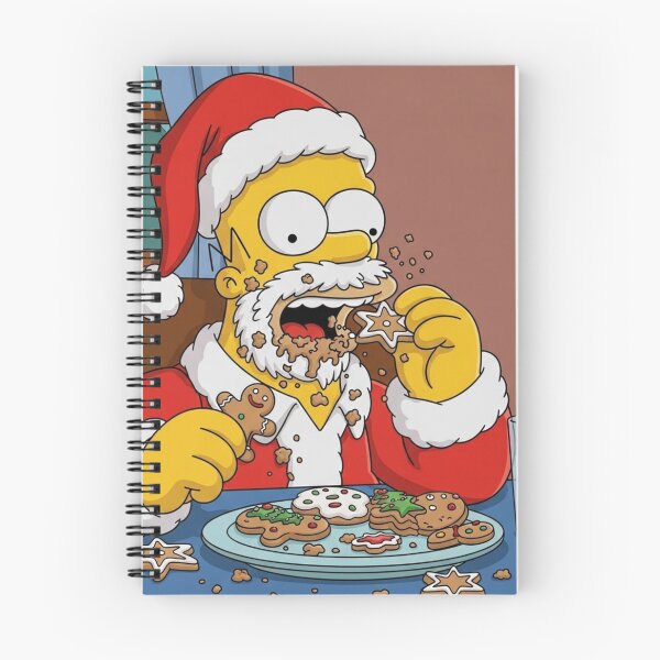 Item preview, Homer Santa Claus Eating Christmas Cookies designed and sold by DohLab.