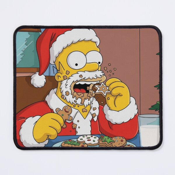 Item preview, Homer Santa Claus Eating Christmas Cookies designed and sold by DohLab.
