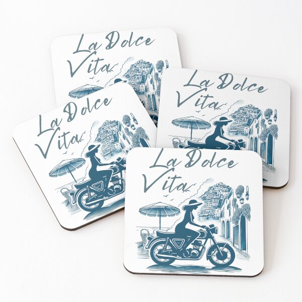 Item preview, La Dolce Vita Positano Amalfi Italian Riviera Girl on Bike designed and sold by BeaverFriends.