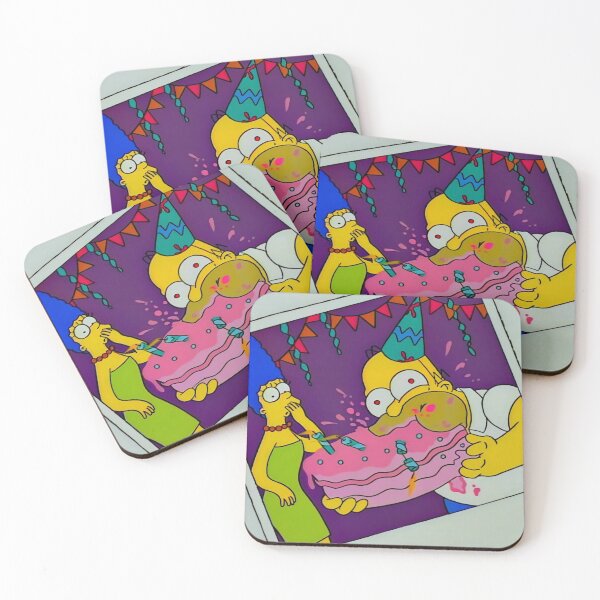 Item preview, Homer Eating Birthday Cake designed and sold by DohLab.