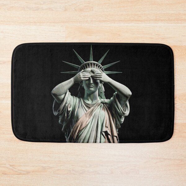 Item preview, Statue of Liberty Covering Her Face In Shame Political Chaos designed and sold by Dressed For  Duty.