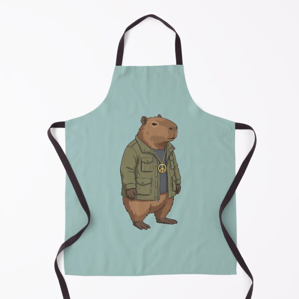 Item preview, Chill Capybara Peace Sign Swagger designed and sold by SweetLog.