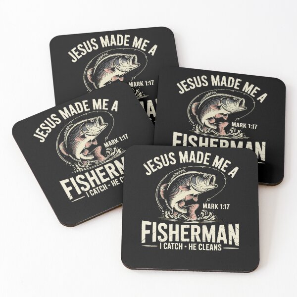 Item preview, Jesus Made Me a Fishermen I Catch He Cleans designed and sold by Dressed For  Duty.