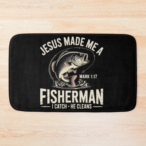Item preview, Jesus Made Me a Fishermen I Catch He Cleans designed and sold by Dressed For  Duty.