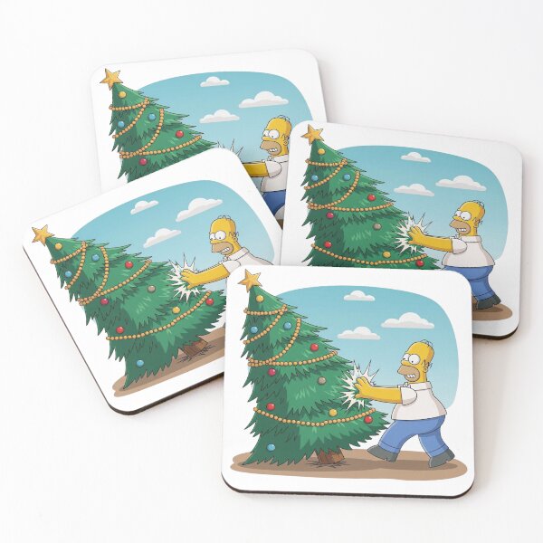 Item preview, Homer Attacking Christmas Tree designed and sold by DohLab.