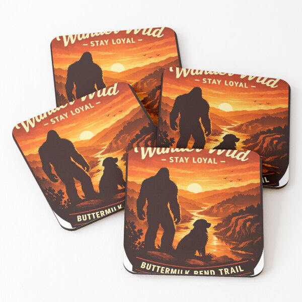 Item preview, Bigfoot Hiking Shirt with Dog – Sasquatch South Yuba River Sunset Adventure designed and sold by Bigfoot Fuel Co.