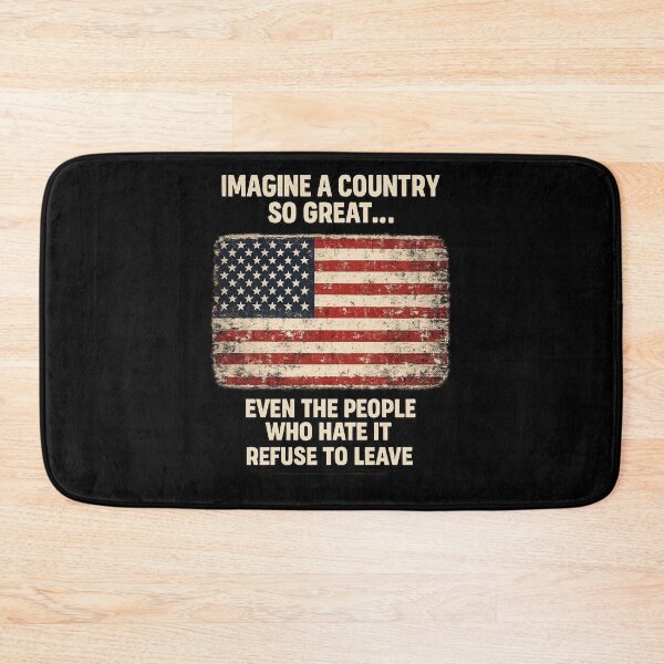 Item preview, Imagine A Country So Great Patriotic Flag Quote designed and sold by faridman.