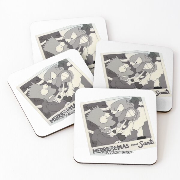 Item preview, Bart and Homer Angry Santa Polaroid Photo designed and sold by DohLab.