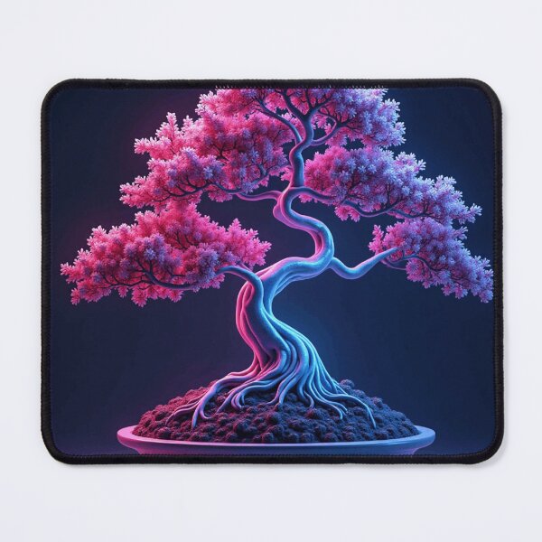 Item preview, Cyberpunk Vaporwave Pixel Art Bonsai Tree designed and sold by Retro Mood Co.
