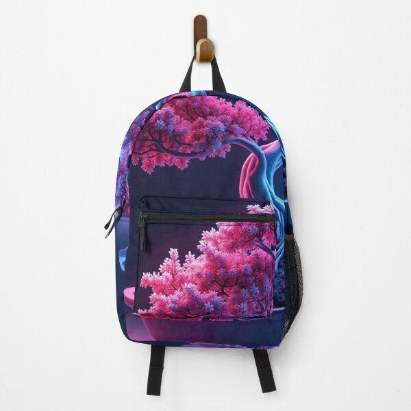 Item preview, Cyberpunk Vaporwave Pixel Art Bonsai Tree designed and sold by Retro Mood Co.