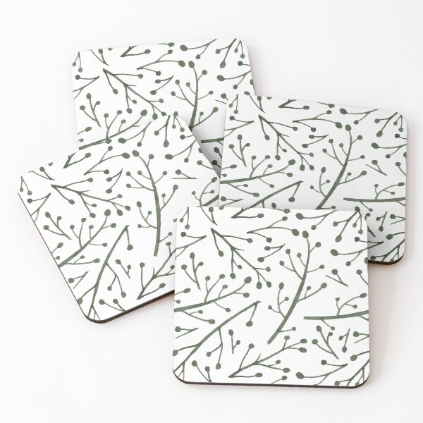 Item preview, Muted Green Twig Buds designed and sold by CMF Designs.