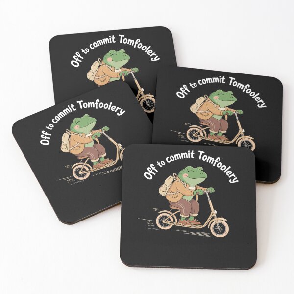 Item preview, Off To Commit Tomfoolery Funny Frog Toad Scooter Cottagecore designed and sold by Dressed For  Duty.