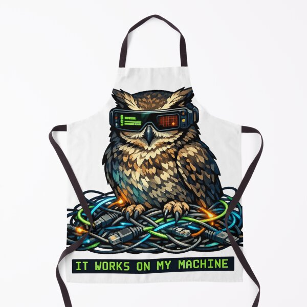 Item preview, It Works On My Machine Developer Programmer Owl designed and sold by Retro Mood Co.