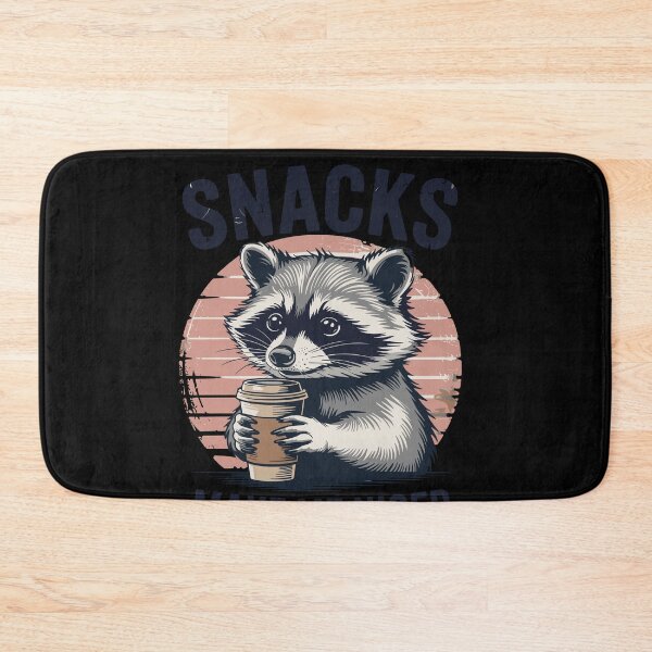 Item preview, Snacks Make Me Nicer Raccoon Animal Sarcastic Saying designed and sold by Dressed For  Duty.