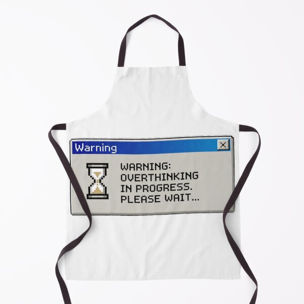 Item preview, Overthinking In Progress Retro Windows 95 Pop-Up designed and sold by Retro Mood Co.