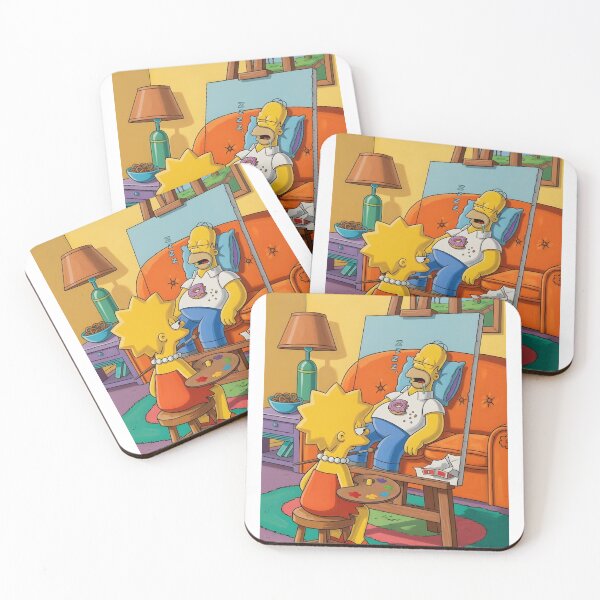 Item preview, Lisa Painting Homer Simpsons Wall Art designed and sold by DohLab.
