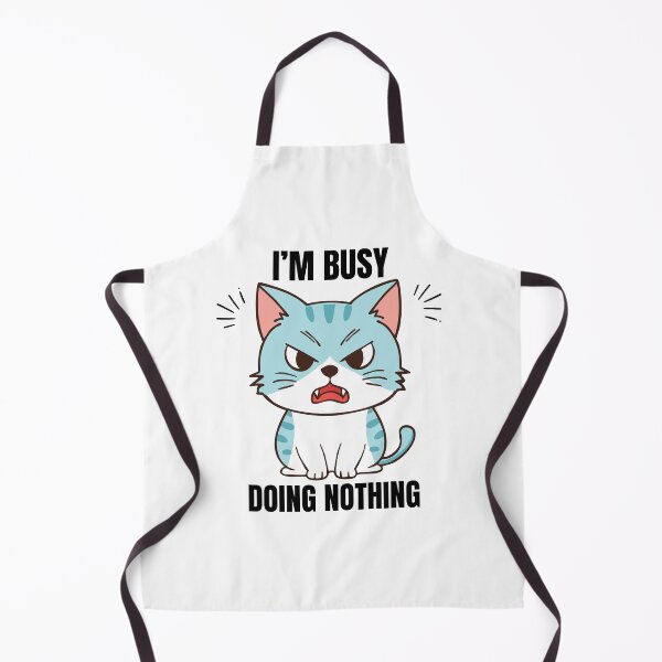 Item preview, Funny Angry Cat – I’m Busy Doing Nothing | Lazy Humor Cat Design designed and sold by AliKwStore.
