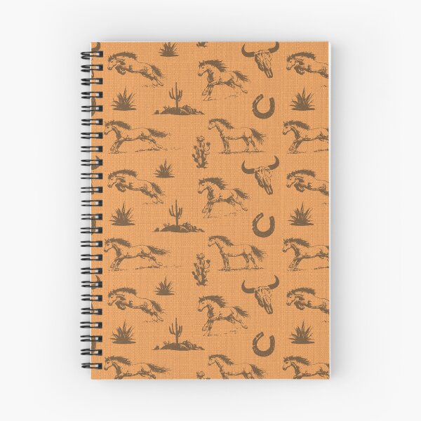 Item preview, Vintage Western Wild Mustang & Desert Cactus Pattern - Gold Rush designed and sold by Brianaidesigns.