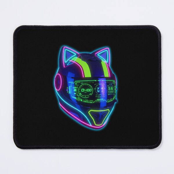 Item preview, Cyber Cat Helmet Neon Interface designed and sold by powersunlight.