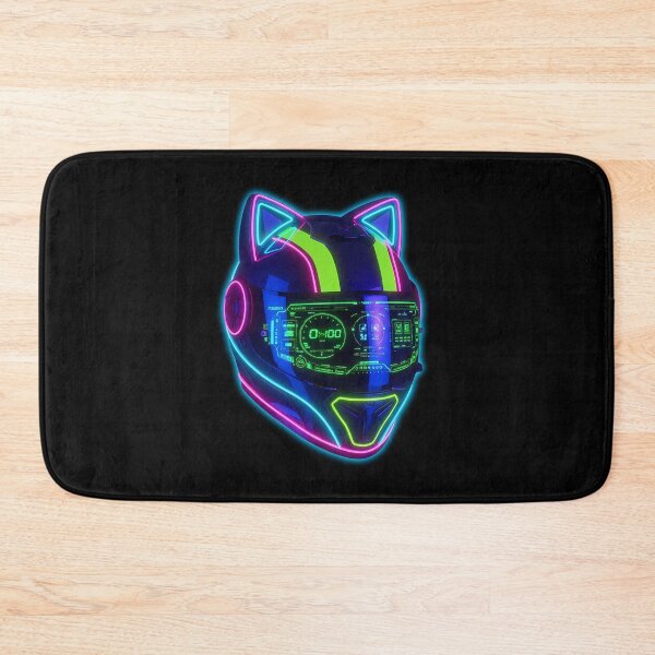 Item preview, Cyber Cat Helmet Neon Interface designed and sold by powersunlight.