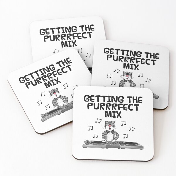 Item preview, Cat DJ, Getting The Purrrfect Mix, Musician Funny designed and sold by doodlerob.