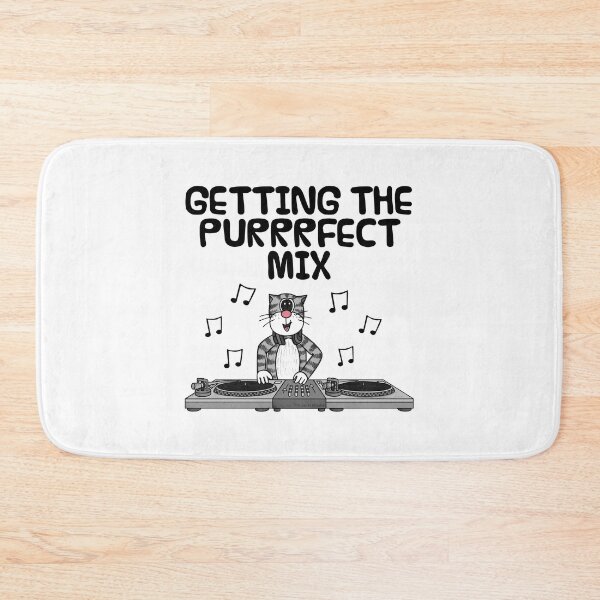 Item preview, Cat DJ, Getting The Purrrfect Mix, Musician Funny designed and sold by doodlerob.